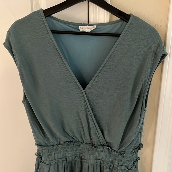 🌱 Vintage Sage Green Romper with pockets  , Size: L Circa 2008 - Picture 14 of 17